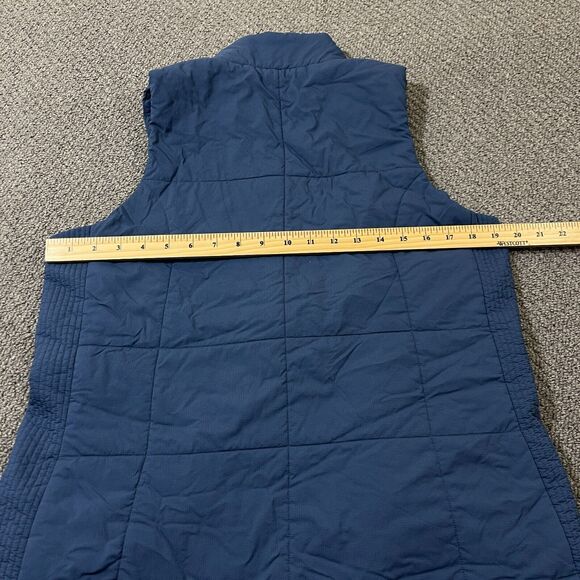 Peter Millar Vest Womens Size Large Navy Nylon Puffer Jacket Hi Neck Full Zip - Picture 6 of 8